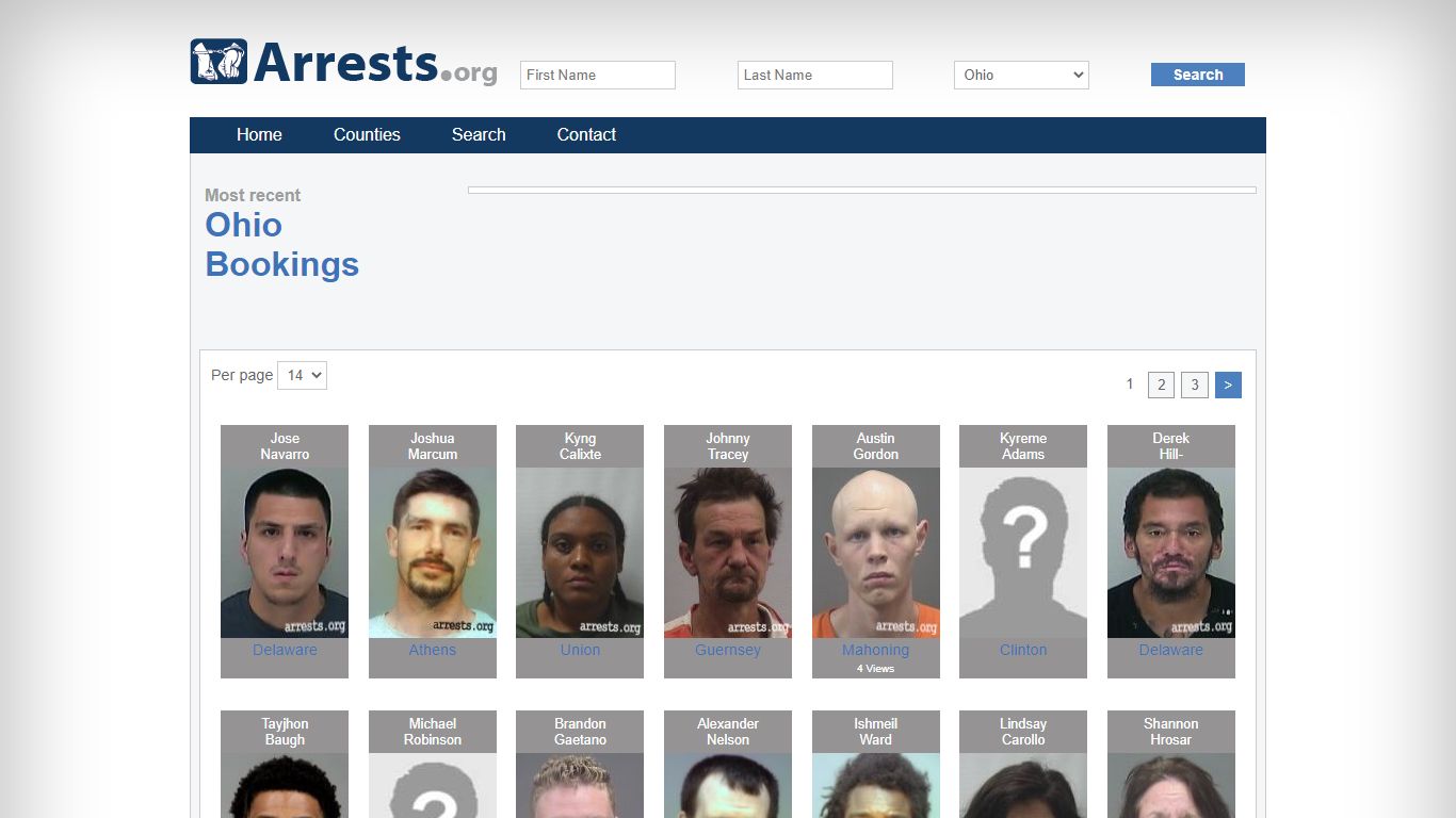 Ohio Arrests and Inmate Search
